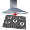 KIT DOBLE - OMEGA 900 + COOK TOP VIDRO 5 BOCAS VDR5C - CATA