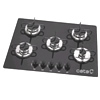 COOKTOP A GÁS - VIDRO - 5 QUEIMADORES - BIV (VDR 5C) - CATA