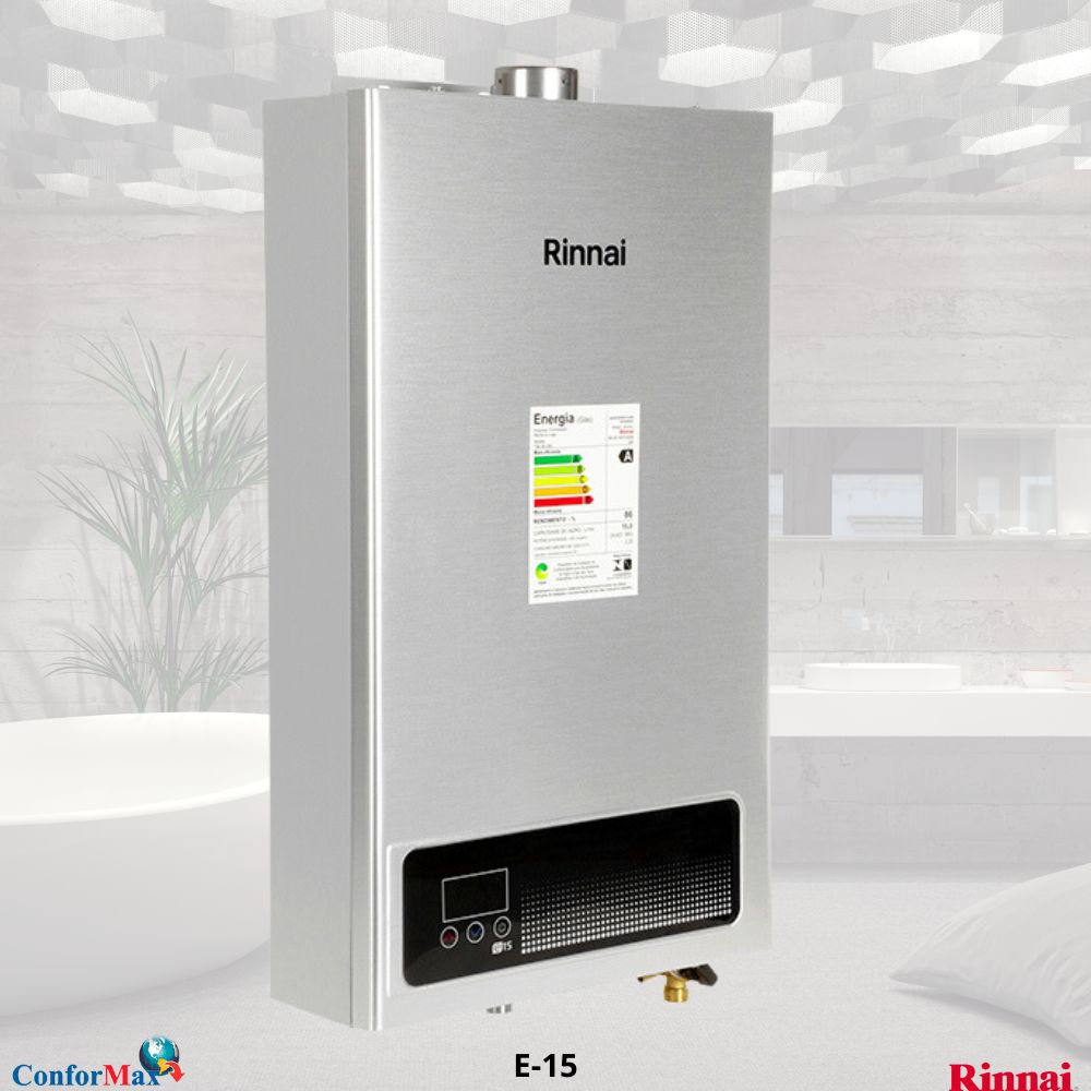 AQUECEDOR RINNAI REU-E15 DE 15,0 LITROS. | CONFORMAX