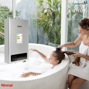RINNAI REU-E-15 DE 15 LTS. PRATA
