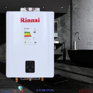 Aquecedor Rinnai E-17 de 17 litros.