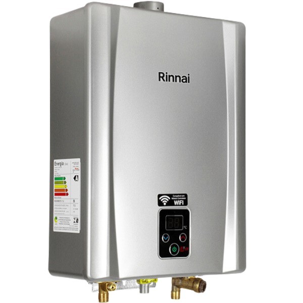 Aquecedor Rinnai E-17 de 17 litros cor Prata