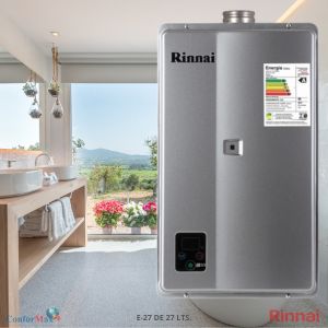 RINNAI E-27 DE 27 LITROS PRATA