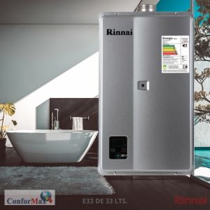 Aquecedor Rinnai E-33 de 33 litros Prata