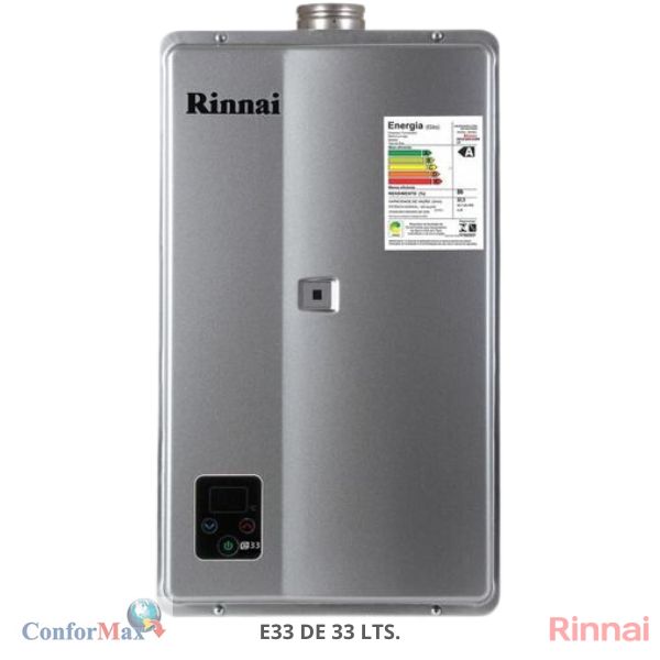 Aquecedor Rinnai E-33 de 33 litros Prata