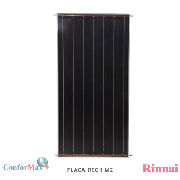 Coletor Solar Rinnai Modelo Black Tech - Tamanho 1,00 mt x 1,00 mt