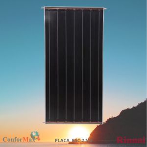 Coletor Solar Rinnai Modelo Black Tech - Tamanho 2,00 mt x 1,00 mt