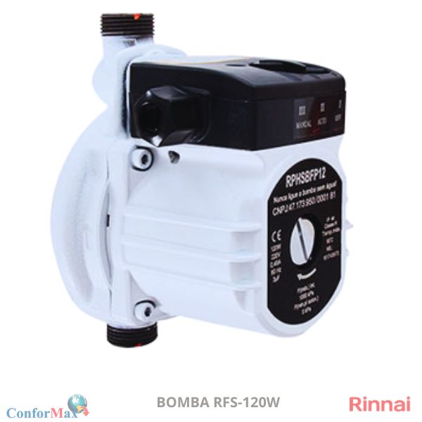 Pressurizador Rinnai RFS 120W - Corpo de Ferro com Revestimento Cer�mico
